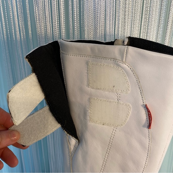 Women's Black and White XX By Mexx Motorcycle Boots NWOT Size 6 - Picture 15 of 17